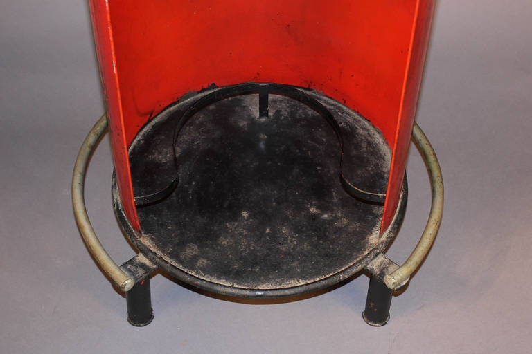 20th Century 1920s Tole Train Bar Cart