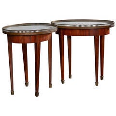 Pair of 19th Century French Oval Bouillotte Tables