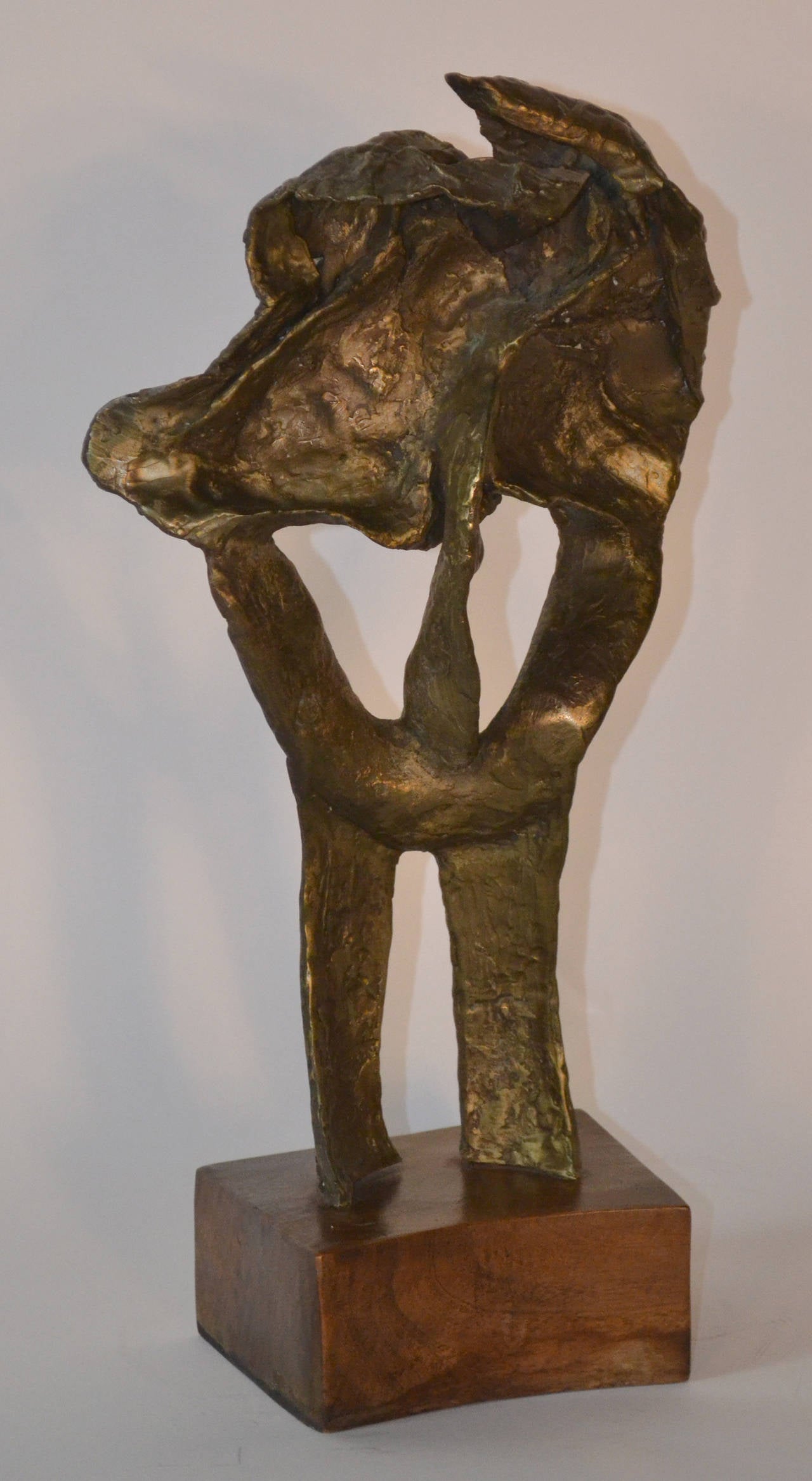 Carrie Abramovitz Bronze Tabletop Sculpture In Excellent Condition In Bridport, CT