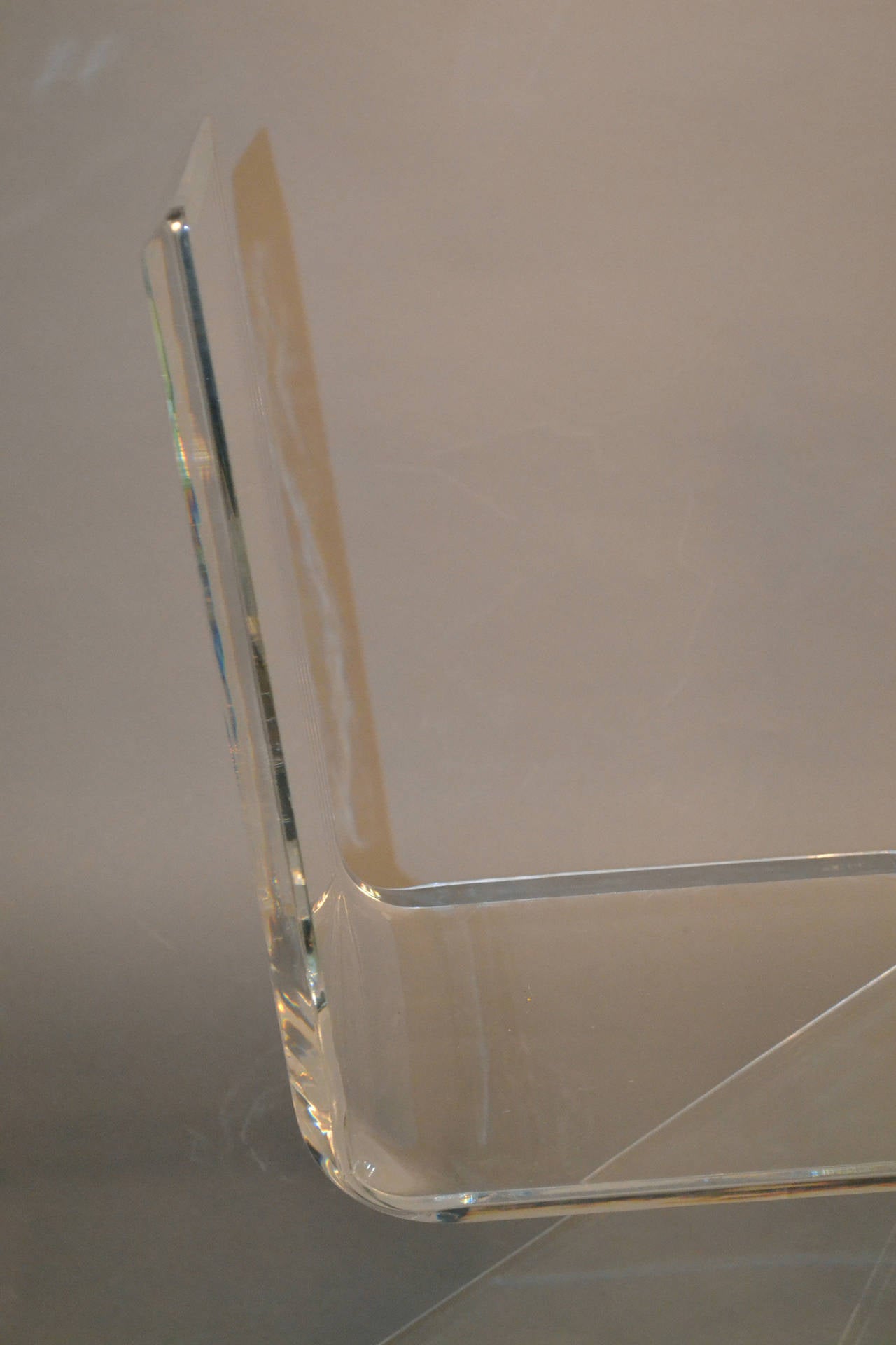 Set of Six Lucite Z Chairs in the Style of Gerrit Reitveld 2