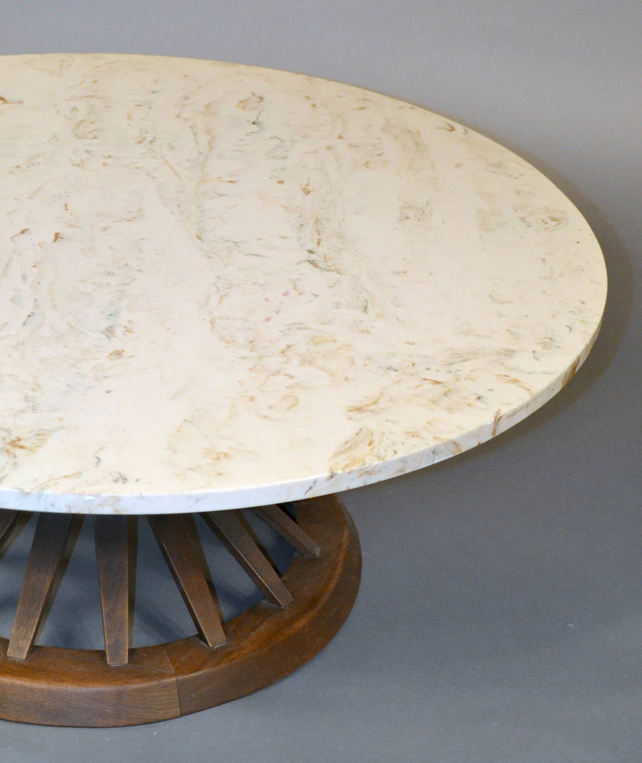 Sheaf of Wheat Coffee Table by Edward Wormley for Dunbar with Marble Top For Sale 3
