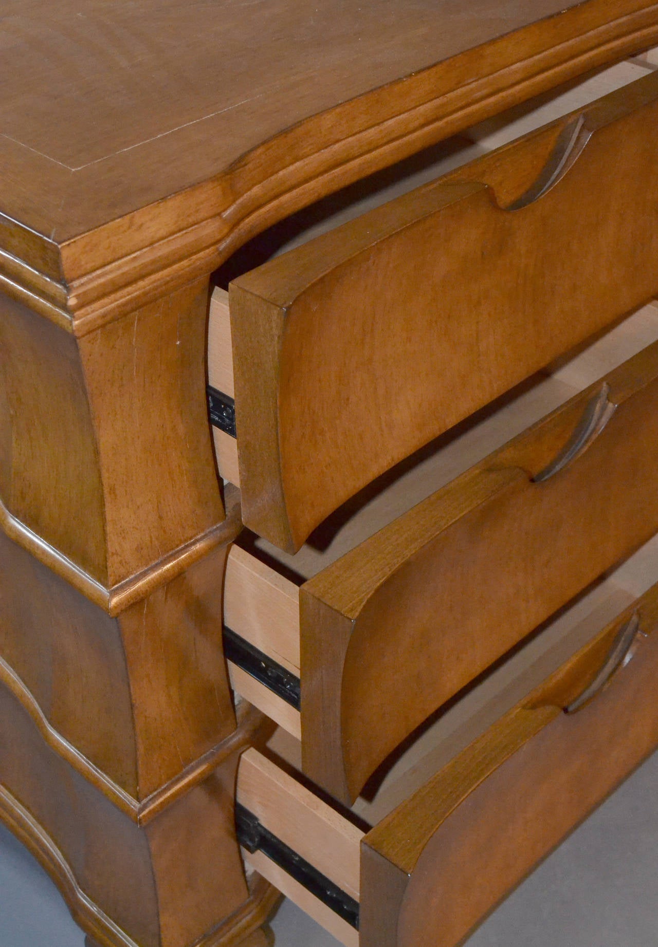 Late 20th Century Pair of Pagoda-Style, Wood Chests