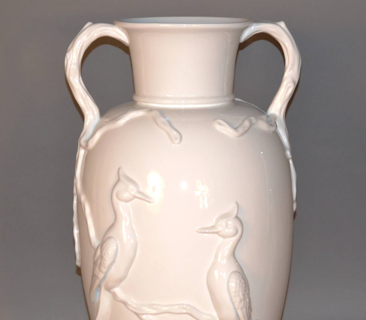 French Elgin, Paris Blanc de Chine Porcelain Jar For Sale