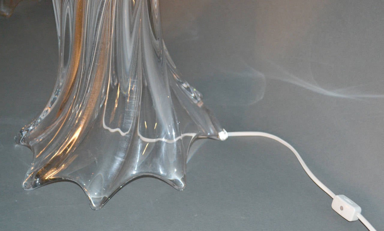 Italian Blown Murano Glass Table Lamps For Sale