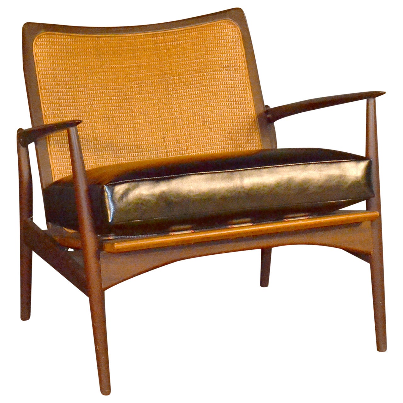 Ib Kofod Larsen for selig spear chair model 544-15 For Sale