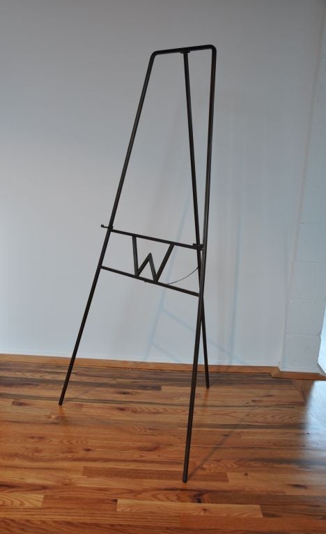 Solid Brass Easel In Excellent Condition In Bridport, CT