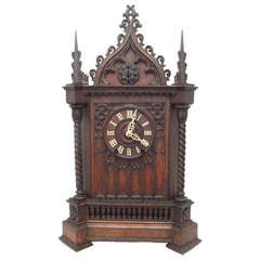 Antique Gothic Cathedral Bracket Cuckoo Clock