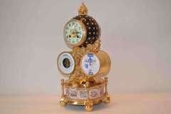 Rare and unusual 'desk' clock with numerous complications