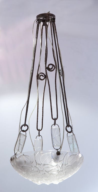 Signierter Lalique-Kronleuchter