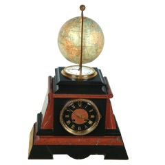 Louis-Phillipe Marble Mantel Clock With Globe - Circa 1875