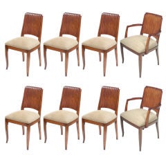 A Great Set of 8 Dining Chairs, Four Stamped Thonet