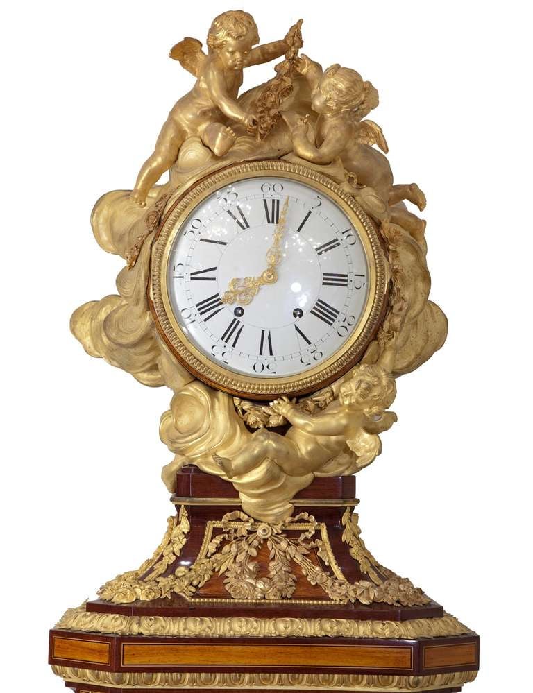 French Louis XVI Style Floor Clock By Dasson, signed & Dated 1872