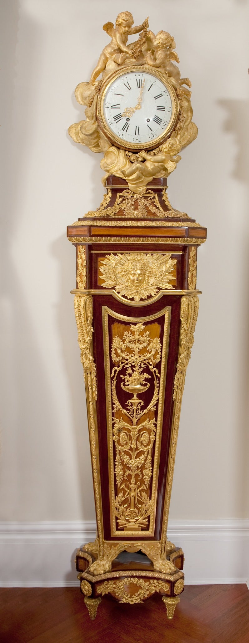 Louis XVI Style Floor Clock By Dasson, signed & Dated 1872