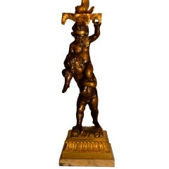 Bronze Cupid Lamp Atributed To Dasson - French Circa 1880