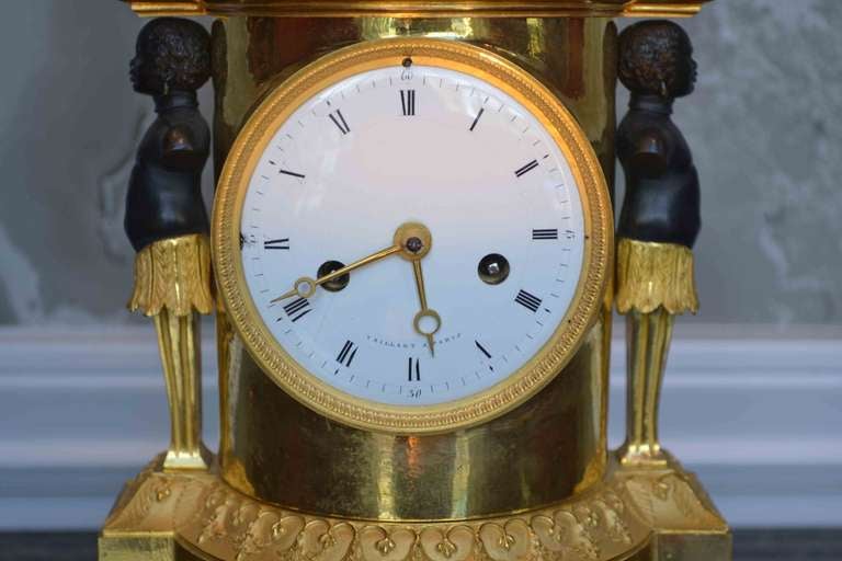Rare French Empire Clock of Paul and Virginie, Paris ca. 1795-1805 In Excellent Condition In Vancouver, BC