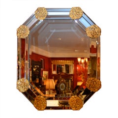 Venetian? Spanish Beveled Mirror With Gilded Bronze Trim