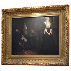 Oil Painting on canvas by C.W. Bartlett dated 1888