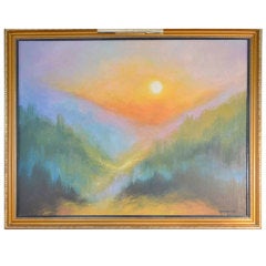 Original oil of a Sunrise/Sunset? by Strahinja