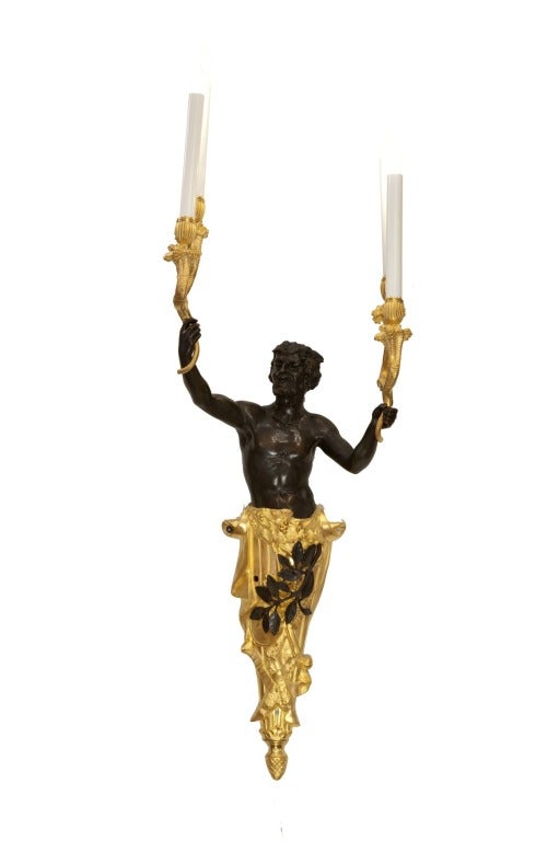 Pair of Large Scale French Louis XVI Style Wall Sconces
