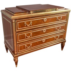 19thC Russian Mahogany And Brass Inlaid Chest 19thC Russian Mahogany And Brass Inlaid Chest