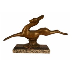 Art Deco Bronze Gazelle
