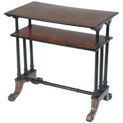 Napoleon III Tiered Amboyna Wood Table Napoleon III Tiered Amboyna Wood Table