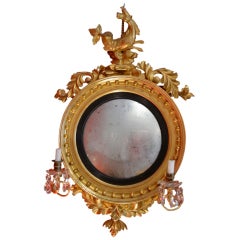 Period English Regency convex mirror