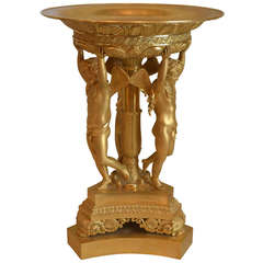 French Empire Gilt Bronze Surtout