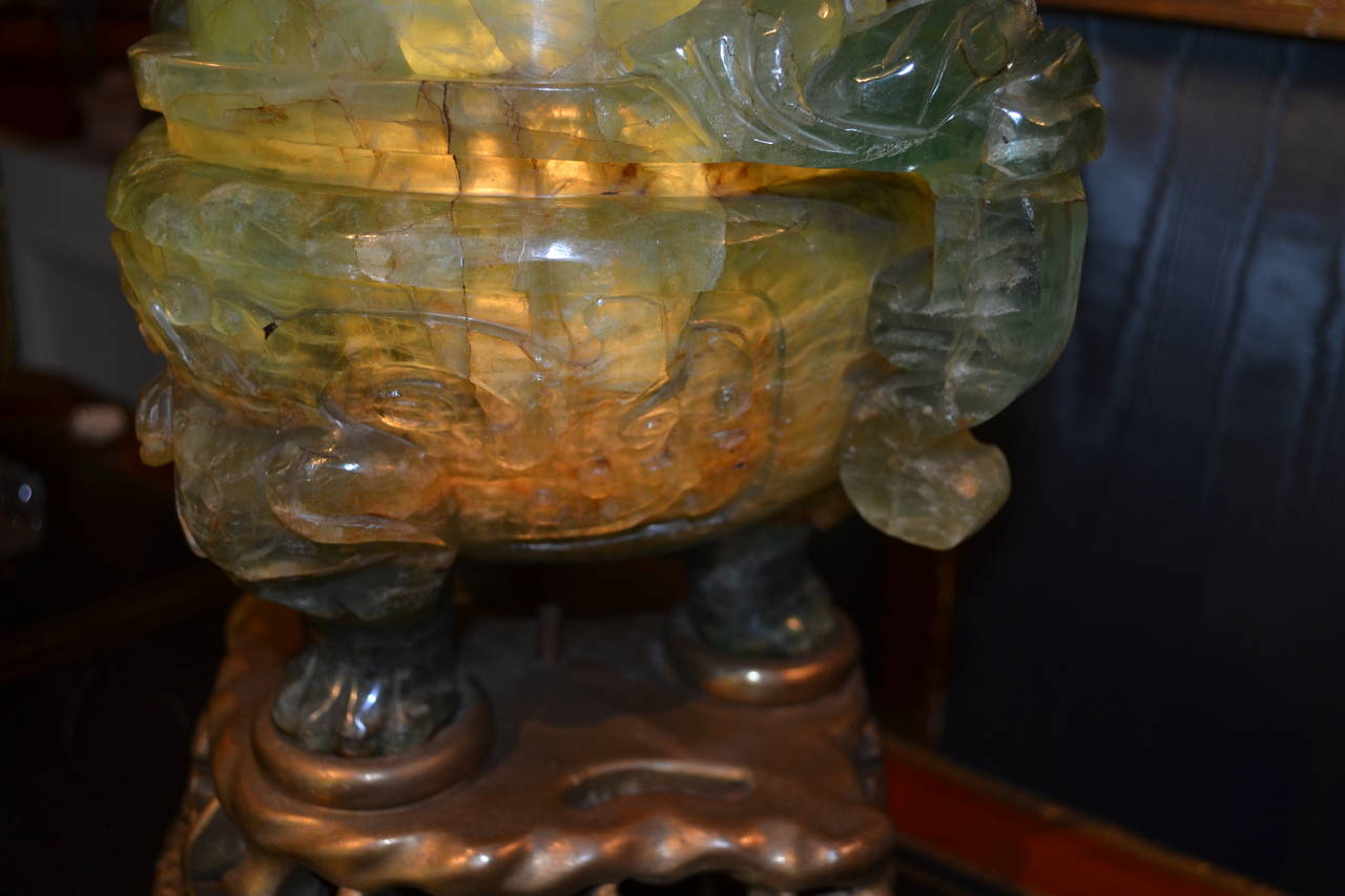Beaux Arts Large Chinese 'Quartz' Lamp For Sale