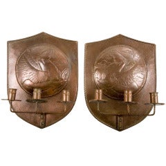 Pair of Arts and Crafts Wall Sconces