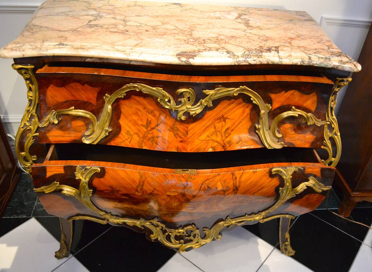 19th Century Louis XV Style Bombe Chest