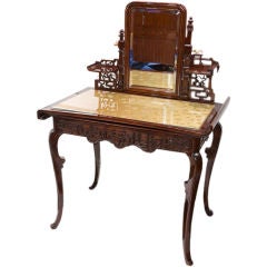 French Dressing Table in the Chinese Style, Signed Linke
