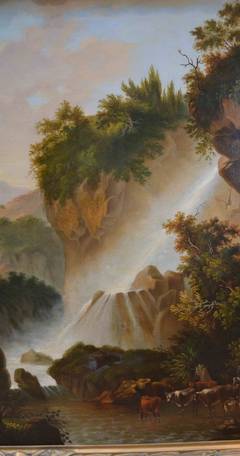 Large 19thC Oil painting by/after Claude Vernet (1714 - 1789)