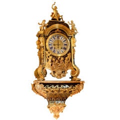 17thC Boulle wall clock with Vulliamy and Gray movement