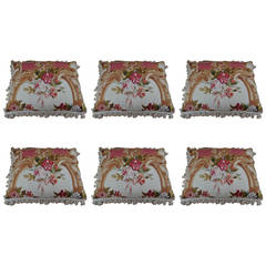 Assorted 18th and 19th Century French Needlepoint Pillows