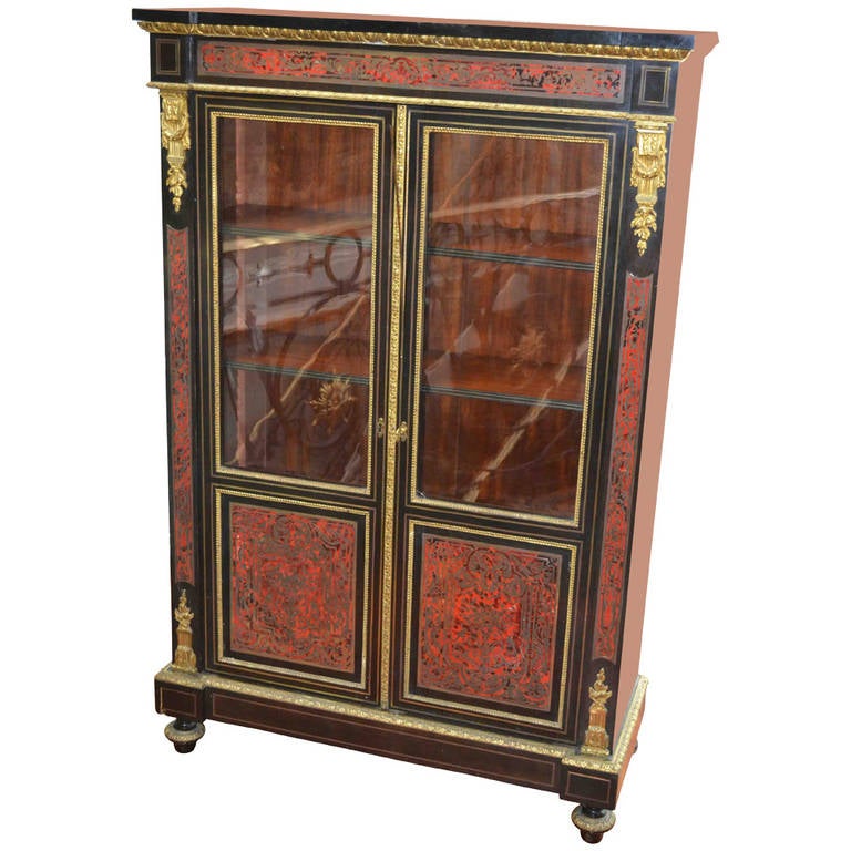 19th Century French Boulle Bookcase