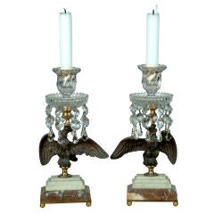 Pair of English Regency candlesticks
