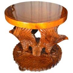 Unusual double eagle occasional/dining table