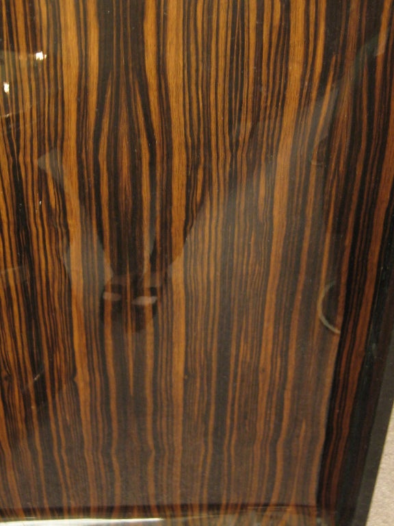 A fine pair of French Modernist macassar ebony  cabinets 5
