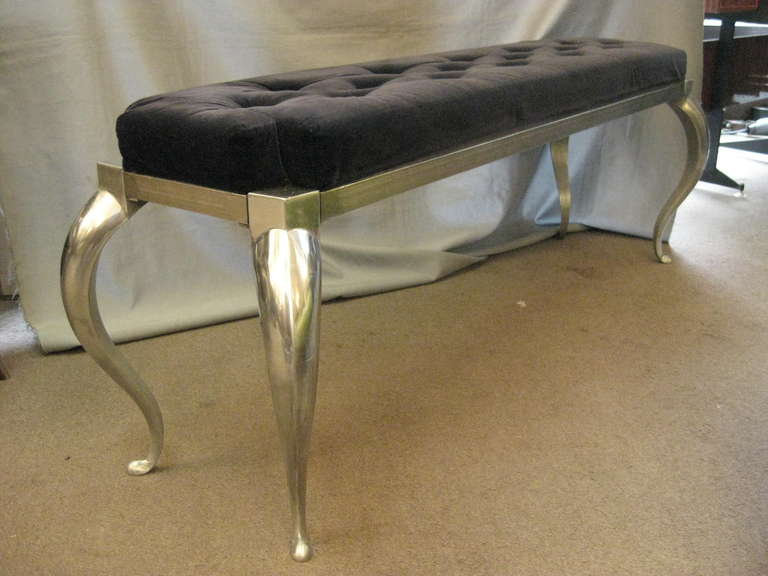Pair of Elegant French Art Deco Benches Attributed to Rene Prou, 1935 In Excellent Condition In New York City, NY