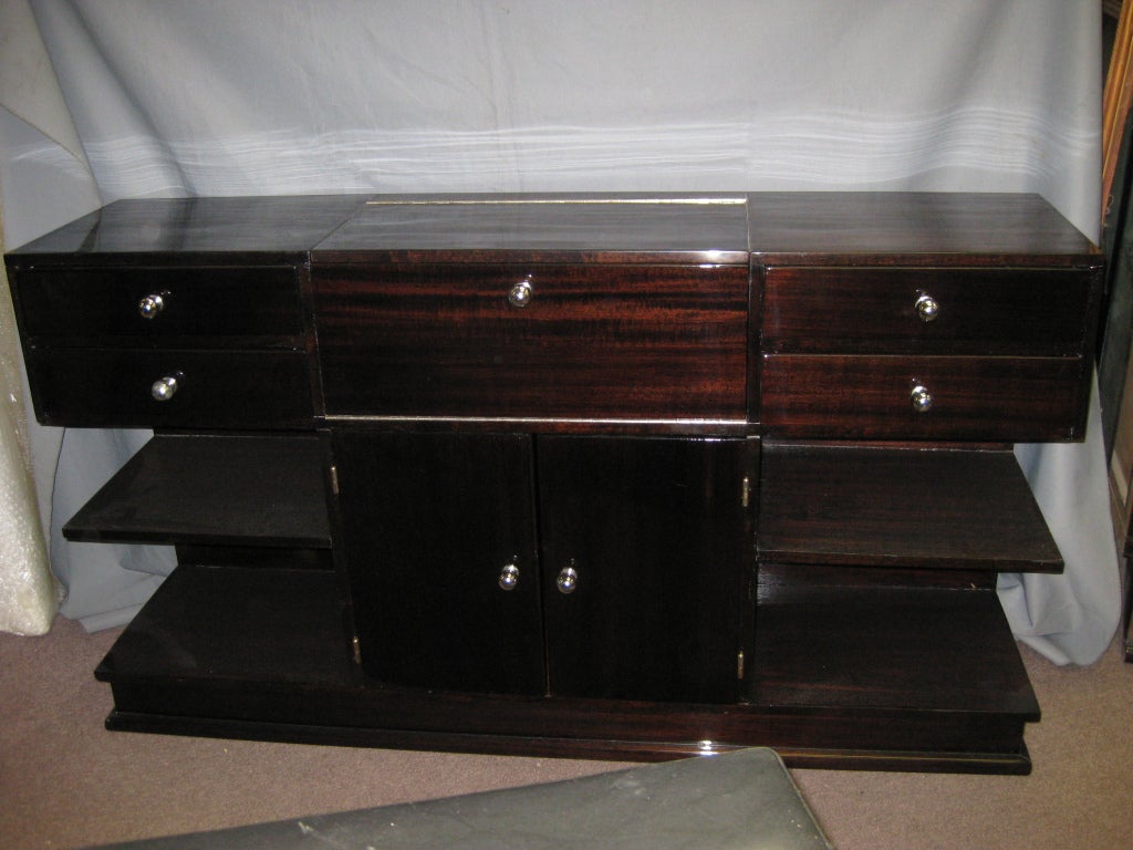 French Modernist cubist design TV cabinet /vanity /bar