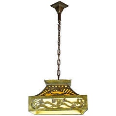 Asian Inspired Arts & Crafts Cut Out Fixture