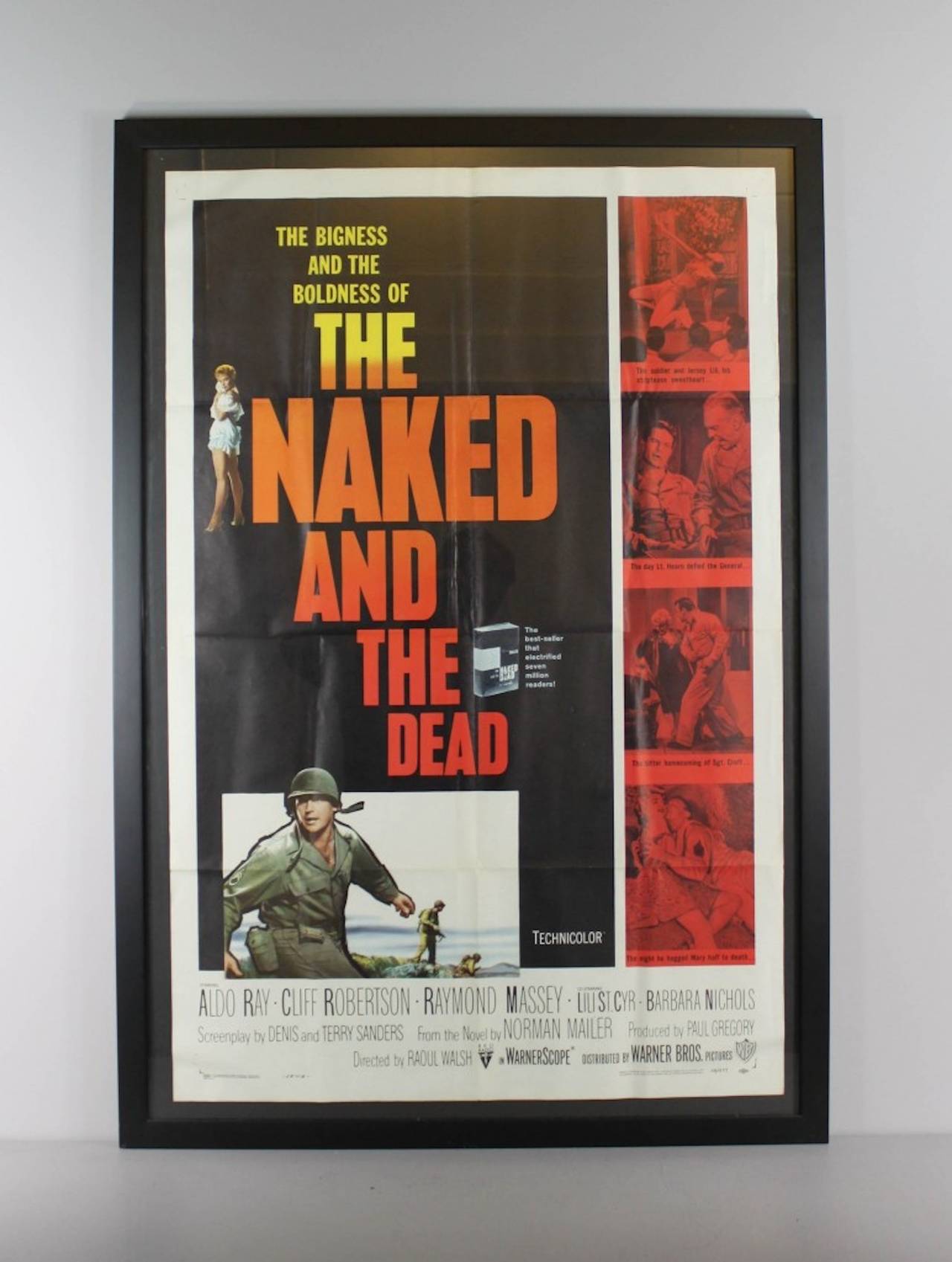 The Naked & The Dead Vintage Movie Poster