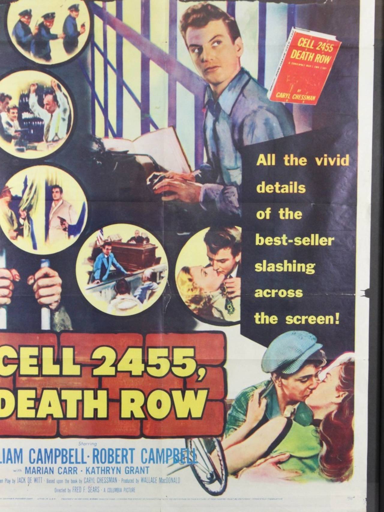 Cell 2455, Death Row Vintage Movie Poster For Sale 1