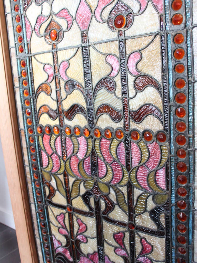 Large Stained Glass Window Panel For Sale 2