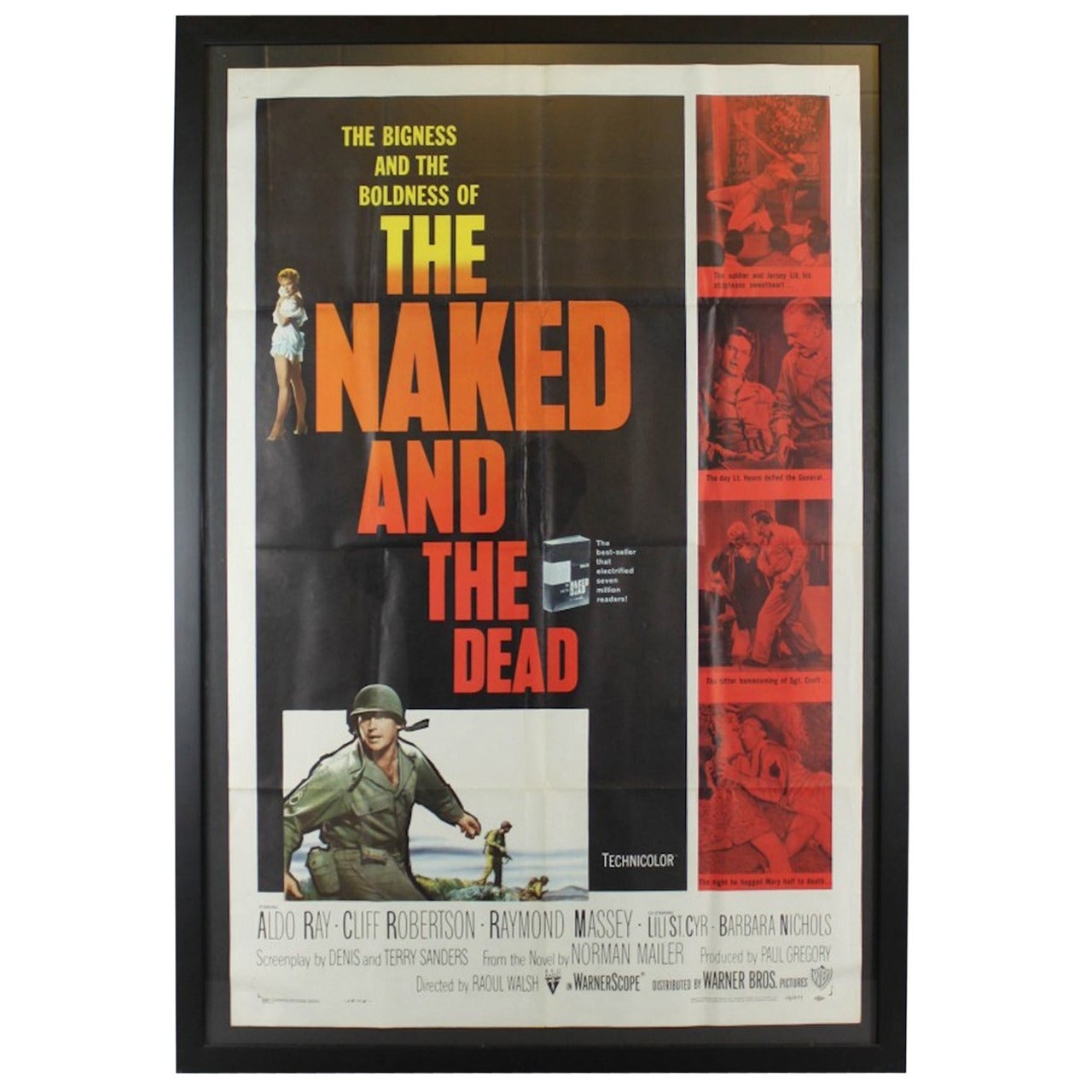 The Naked and The Dead Vintage Movie Poster For Sale at 1stDibs