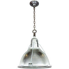 Vintage Midcentury Holophane Pendant Fixture