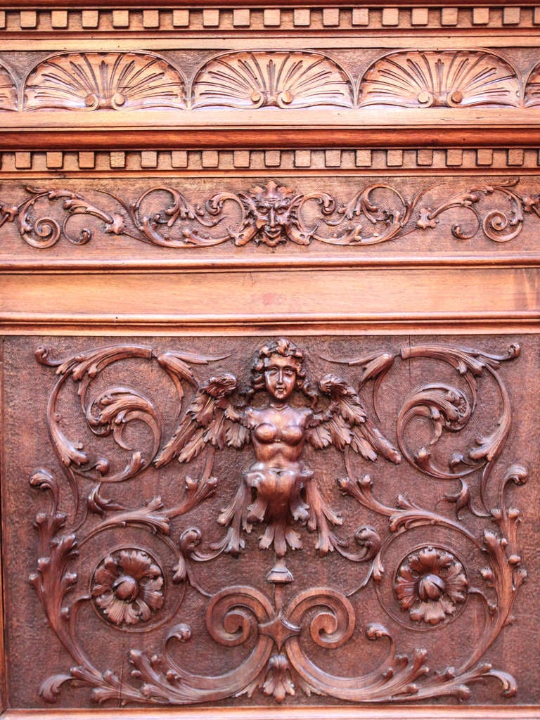 Carved Figural Entry-Way Bench 1