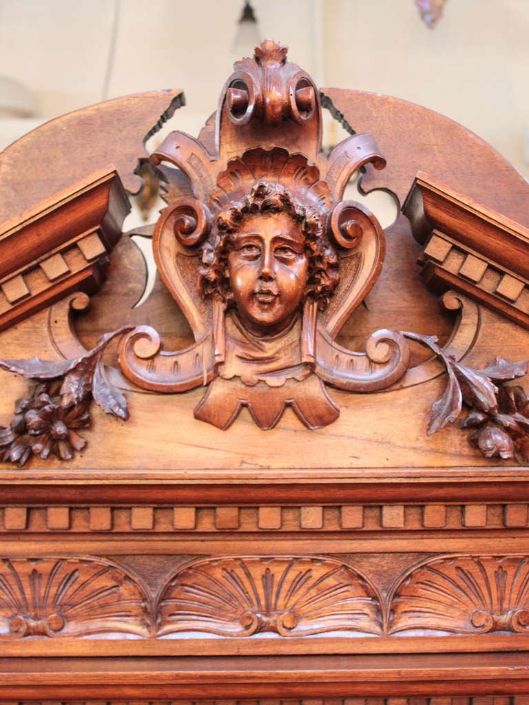 Carved Figural Entry-Way Bench 3