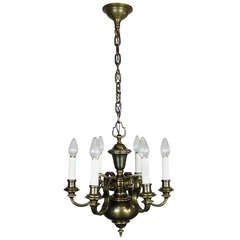 Colonial Revival Chandelier, Six-Light